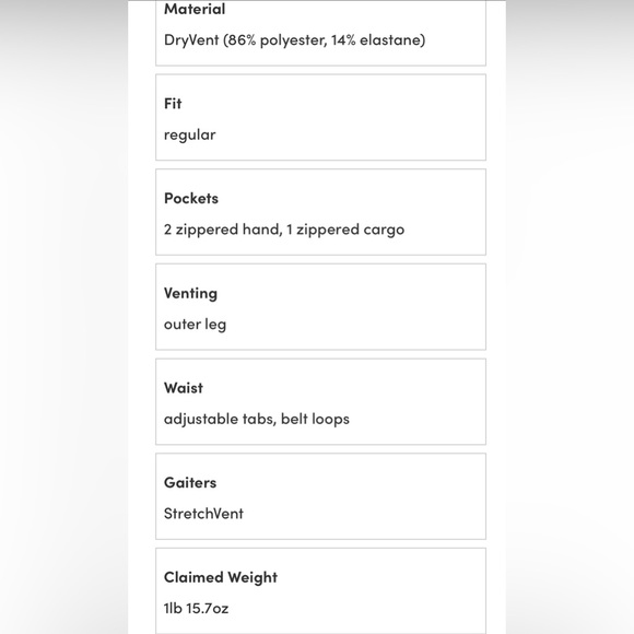 North Face Spectre Ski Pants NWT XS Regular - Picture 6 of 7